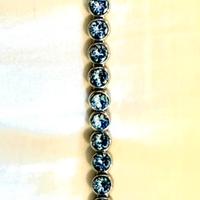 Tennis in Swarovski azzurro