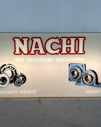 Insegna luminosa pubblicitaria vintage da officina