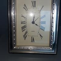 Orologio da tavolo cornice argento