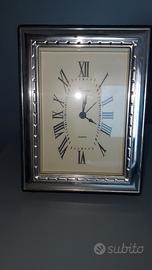 Orologio da tavolo cornice argento