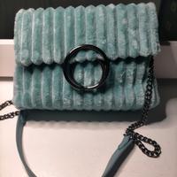 Borsa a spalla in velluto a coste 