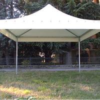 gazebo 4x4 in acciaio zincato con tetto in pvc