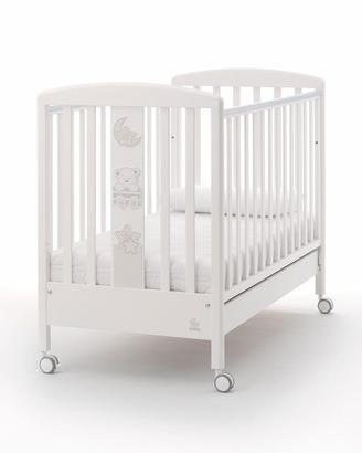 Lettino italbaby bianco e grigio come nuovo