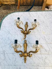 Applique antiche in ottone