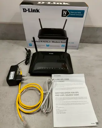 Modem router D-Link ADSL2+ Wireless N 300 Mbs