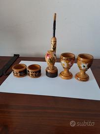 Lotto  Vintage Legno Artigianato Monte Grappa 