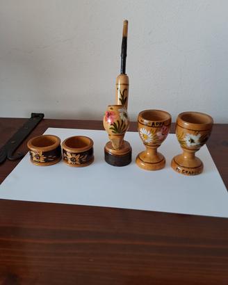 Lotto  Vintage Legno Artigianato Monte Grappa 