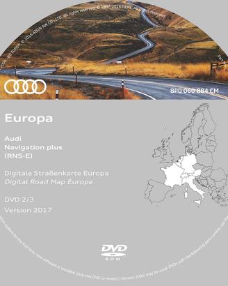 Dvd Navigatore Audi Navigation Plus RNS-E Italia