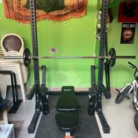 Rack Barbarian , bilanciere diamon, pesi