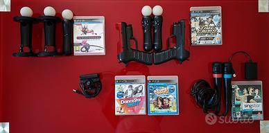Sony PS Move Motion, Videocamera, Microfoni,Giochi