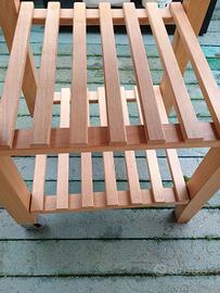 Mobile,carrello,zocca in legno Faggio cucina