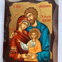 ICONA BIZZANTINA della SACRA FAMIGLIA