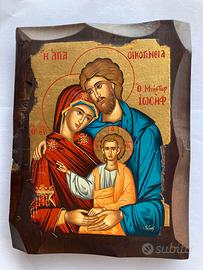 ICONA BIZZANTINA della SACRA FAMIGLIA