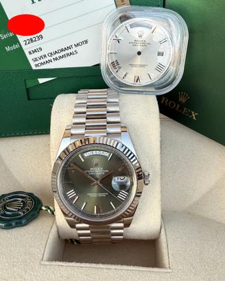 Rolex 228239 Day-Date 40 doppio dial 2016