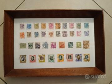 QUADRO CON FRANCOBOLLI