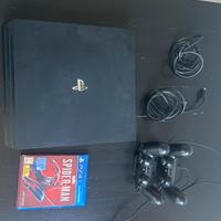 Playstation 4 pro (ps4 pro), 2 gamepad, Spiderman