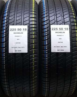 4 GOMME 225 50 18 MICHELIN 100% RIF3939