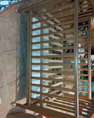 Lettino in Legno per Bambini con Ruote e Cassetton