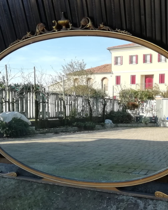 Specchio antico ovale