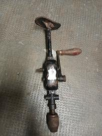 trapano vintage da collezione funzionante 