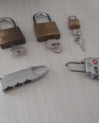 Lucchetti con Chiave ed a Combinazione Numerica