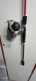 Canna da spinning/vertical + mulinello