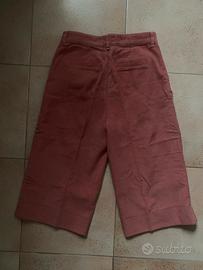 Bermuda velluto rosa antico