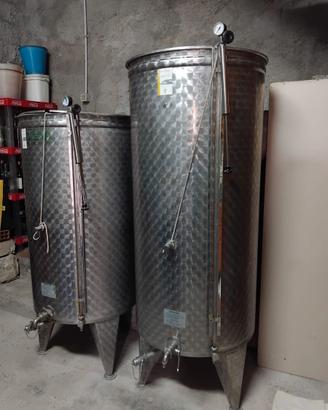 Serbatoi inox galleggiante ad aria per vino