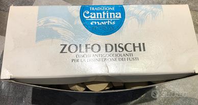 Dischi zolfo x disinfettare fusti e idraulica