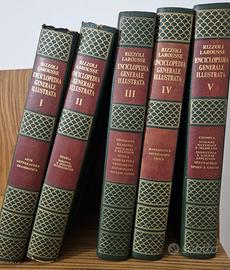 Enciclopedia Rizzoli Larousse 1969 Vintage 5pz