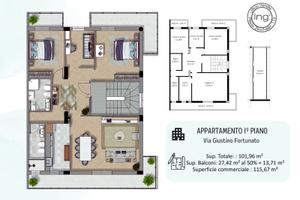 Appartamenti primo e secondo piano con garage