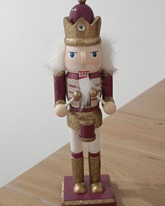 Schiaccianoci di Natale in legno tamburino 25 cm