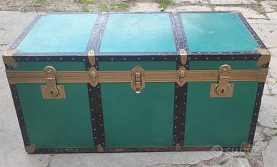 Baule Verde Petrolio anni 60/70