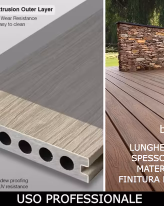 Pavimento esterno in doghe WPC Sundeck