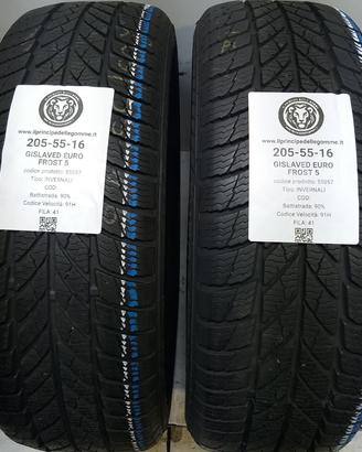 2 GOMME 205 55 16 GISLAVED A55057