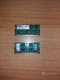 ram ddr2 da 1 e 2 gb 