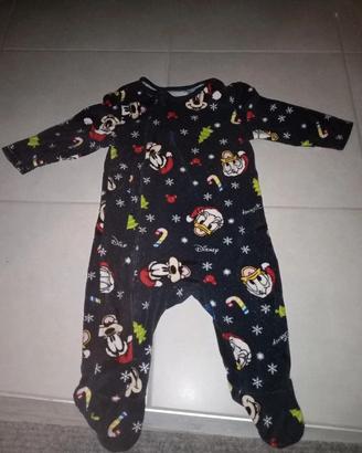 Pigiamone invernale Disney natalizio neonati baby