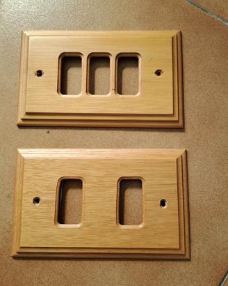placche in legno 2/3 posti 