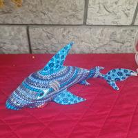 Alebrije autentico in legno di copal — Squalo 