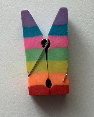Gomma Molletta Arcobaleno Vintage Anni 80 Ciappe