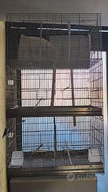 Gabbia per uccelli 90×42×40 cm