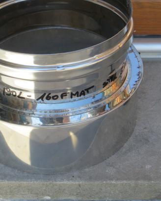 Riduzione per tubo acciaio-190/160 cm