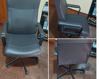 Poltrona ufficio ikea con braccioli