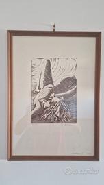 Litografia vintage anni 70 