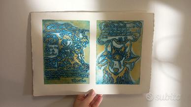 Poster artistico o quadro astratto – opera origina