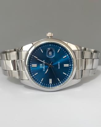 Orologio uomo cassa in acciaio da 40mm blu