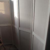 Separé legno tessuto