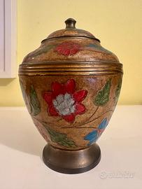 Vaso decorativo francese anni 20–30 in metallo