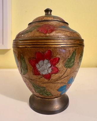 Vaso decorativo francese anni 20–30 in metallo