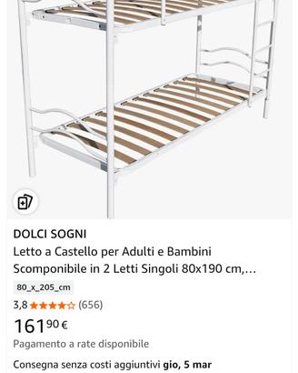 Letto a castello Dolci Sogni